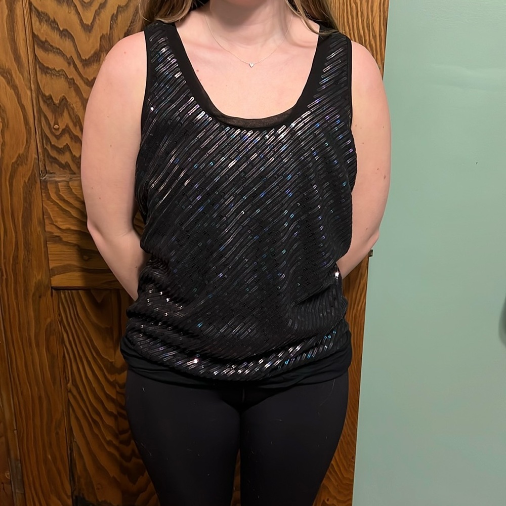 Express shimmery tank.